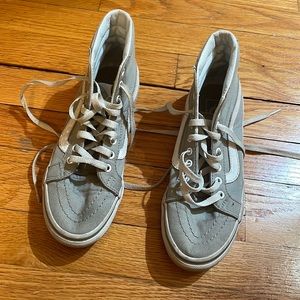 Grey Vans sneakers, gently used, size 6